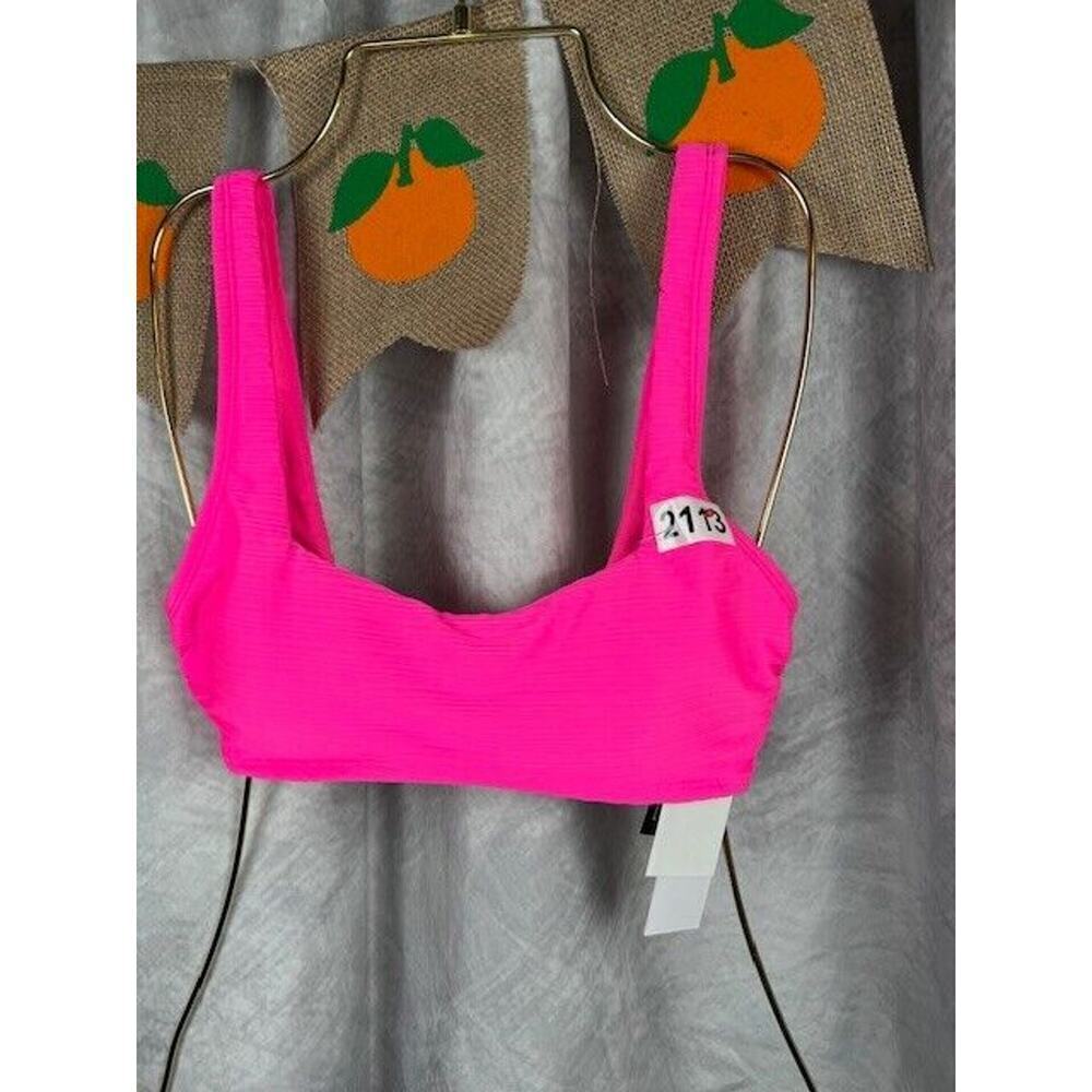 Salt + Cove Womens Ribbed Summer Beachwear Bikini Swim top Juniors Small